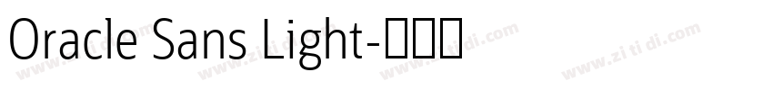 Oracle Sans Light字体转换